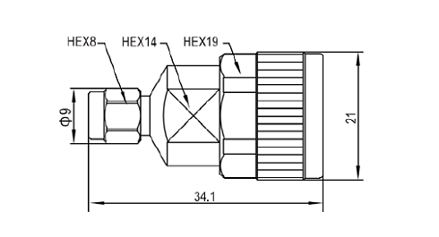 Переход коаксиальный N (вилка) - SMA (вилка) SPE-NmSm spe microwave купить с доставкой