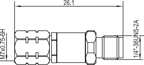 Переход коаксиальный 3,5 мм (розетка) - 2,4 мм (вилка) SPE-3f2m spe microwave купить с доставкой